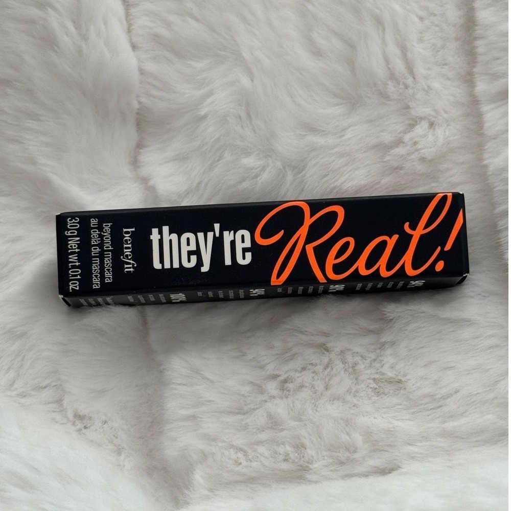 Benefit They're Real! Lengthening Mascara Jet Black - Travel Size 3.0g/0.1oz NIB